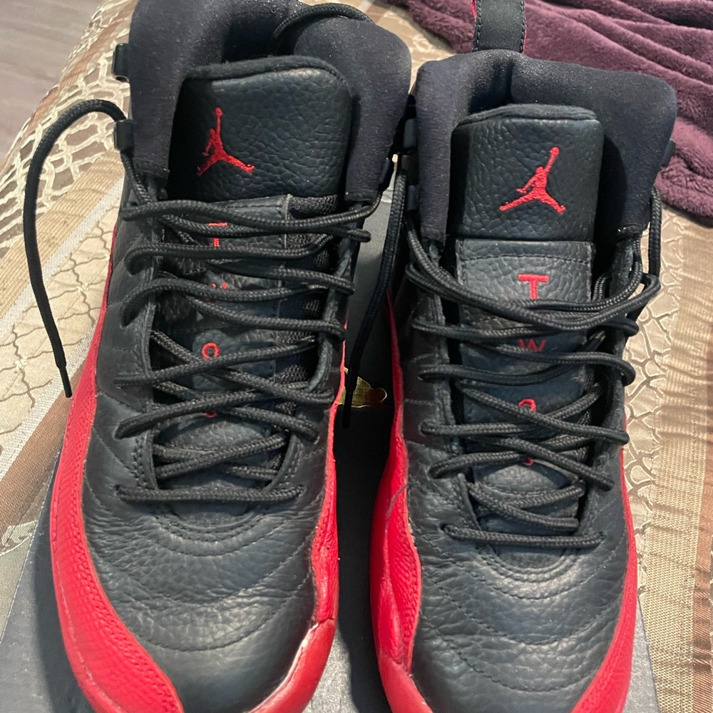 Air Jordan Black and Red Sneakers